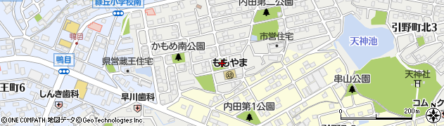 桃山公園周辺の地図