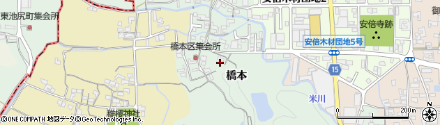 奈良県桜井市橋本393周辺の地図