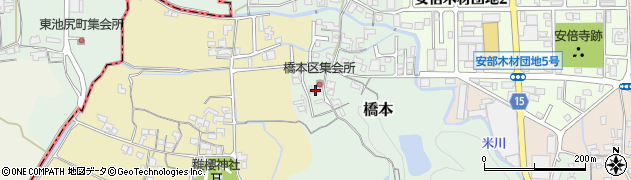 奈良県桜井市橋本411周辺の地図