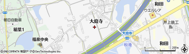大阪府堺市南区大庭寺周辺の地図
