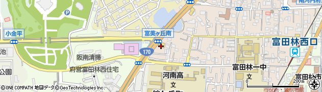 餃子の王将 外環富田林店周辺の地図
