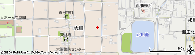 奈良県葛城市大畑周辺の地図