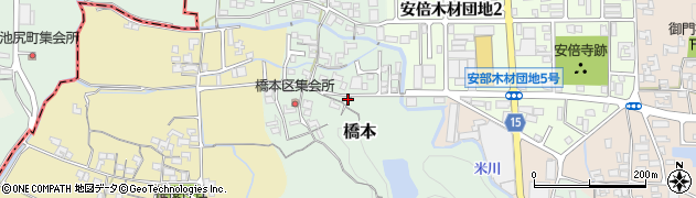 奈良県桜井市橋本557周辺の地図