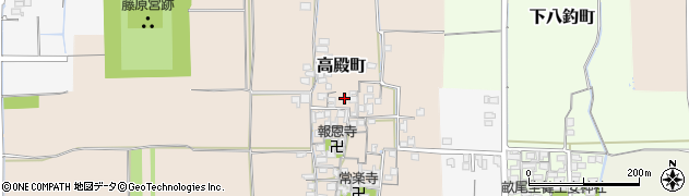 奈良県橿原市高殿町255周辺の地図