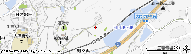 広島県福山市大門町（野々浜）周辺の地図