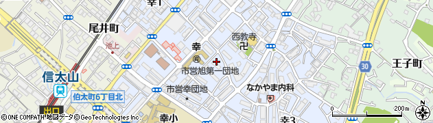 大阪府和泉市幸周辺の地図