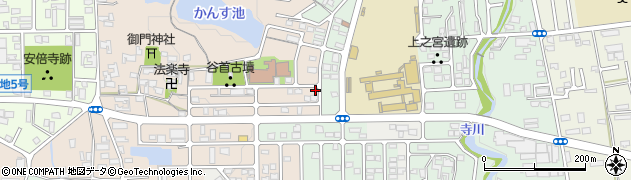 奈良県桜井市阿部1107周辺の地図