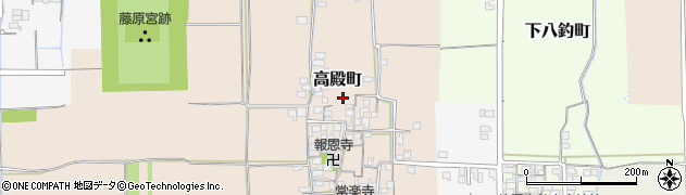 奈良県橿原市高殿町258周辺の地図