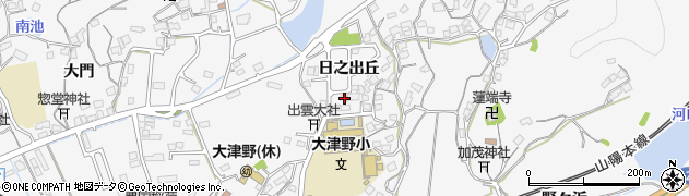 広島県福山市大門町日之出丘8-23周辺の地図