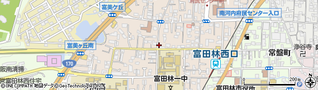 大阪府富田林市寿町周辺の地図
