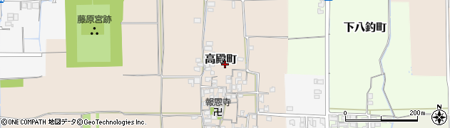 奈良県橿原市高殿町307周辺の地図
