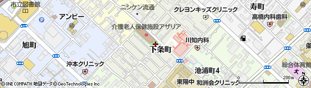 大阪府泉大津市下條周辺の地図
