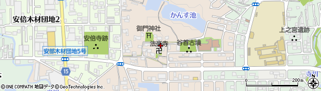 奈良県桜井市阿部773-1周辺の地図