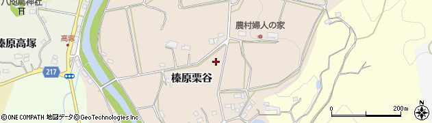 奈良県宇陀市榛原栗谷周辺の地図