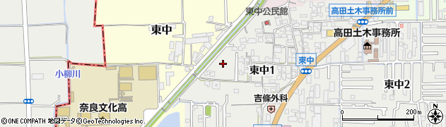 奈良県大和高田市東中1丁目6周辺の地図