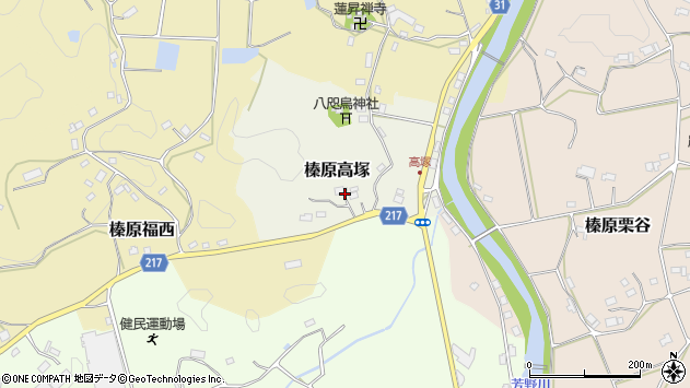 〒633-0234 奈良県宇陀市榛原高塚の地図