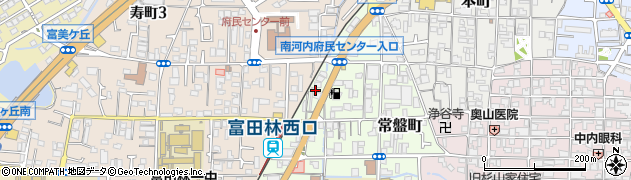 大阪府富田林市常盤町5周辺の地図