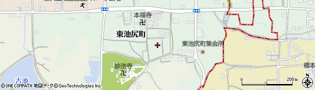 奈良県橿原市東池尻町周辺の地図