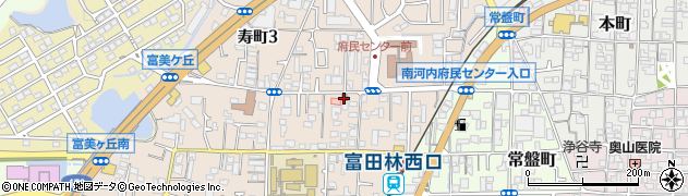 富田林西口郵便局 ＡＴＭ周辺の地図