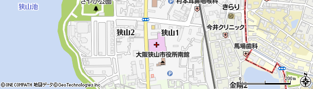 ＳＡＹＡＫＡホール（大阪狭山市文化会館）　大ホール周辺の地図
