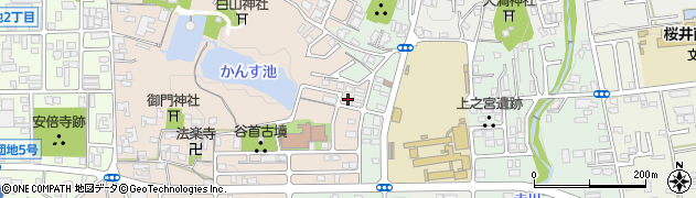 奈良県桜井市阿部1053周辺の地図