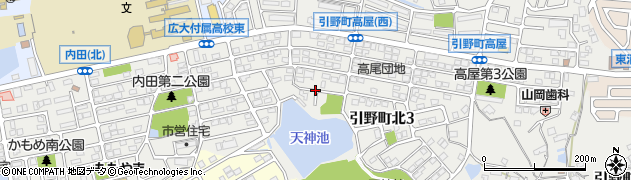 広島県福山市引野町北周辺の地図