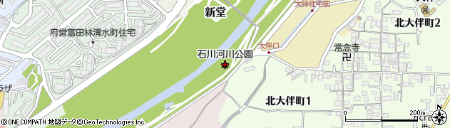 石川河川公園周辺の地図
