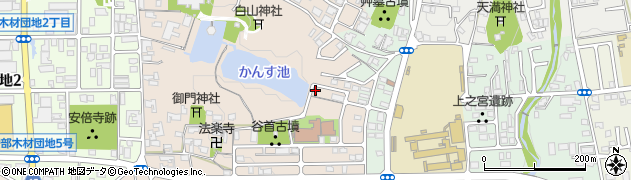 奈良県桜井市阿部1067-2周辺の地図
