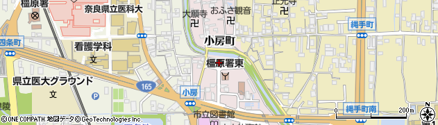 奈良県橿原市小房町周辺の地図