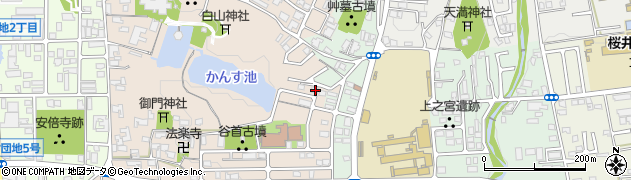 奈良県桜井市阿部1054周辺の地図