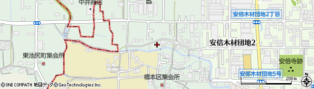 奈良県桜井市橋本445周辺の地図