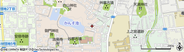 奈良県桜井市阿部1056周辺の地図