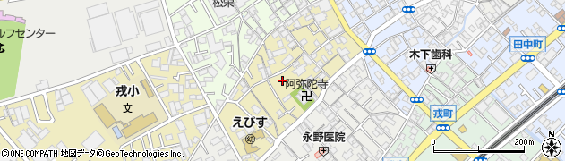 大阪府泉大津市下之町周辺の地図