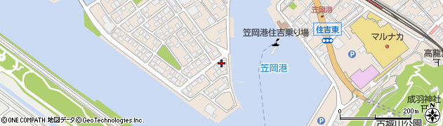 笠岡通運株式会社　本社周辺の地図