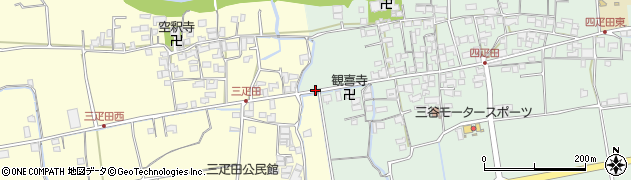 四疋田西周辺の地図