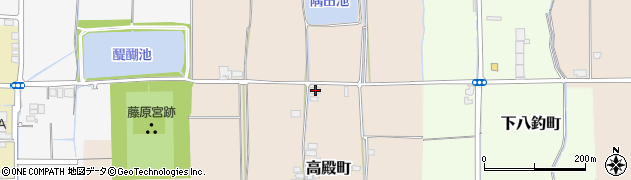 奈良県橿原市高殿町374周辺の地図