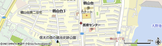 鶴山台センター周辺の地図