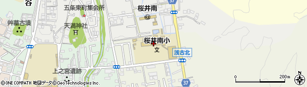 桜井市立桜井南小学校周辺の地図