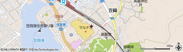 笠岡稲荷神社周辺の地図