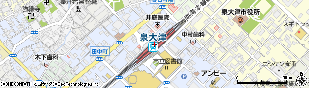 泉大津駅周辺の地図