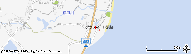 兵庫県淡路市釜口2011周辺の地図