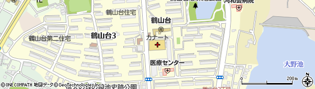 カナート鶴山台店周辺の地図
