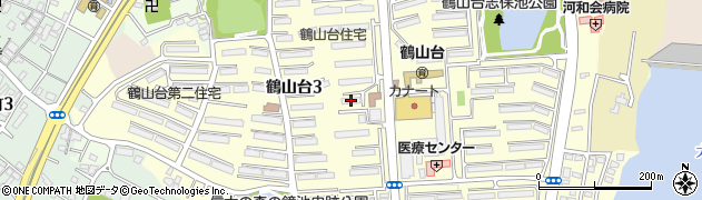 鶴山台第三住宅２２号棟周辺の地図