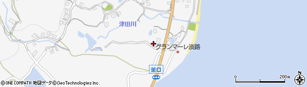 兵庫県淡路市釜口2002周辺の地図