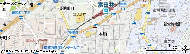 男爵富田林駅前店周辺の地図