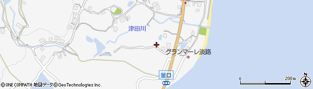 兵庫県淡路市釜口2044周辺の地図