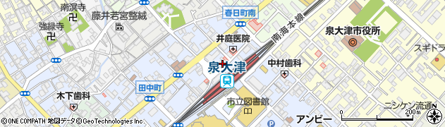 白木屋 泉大津西口駅前店周辺の地図