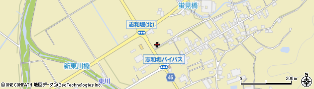 志和堀郵便局周辺の地図