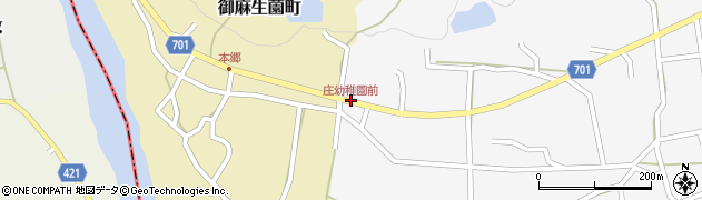 庄幼稚園前周辺の地図