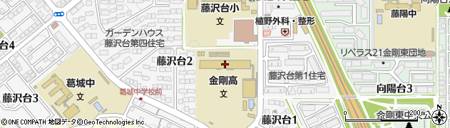 大阪府立金剛高等学校周辺の地図